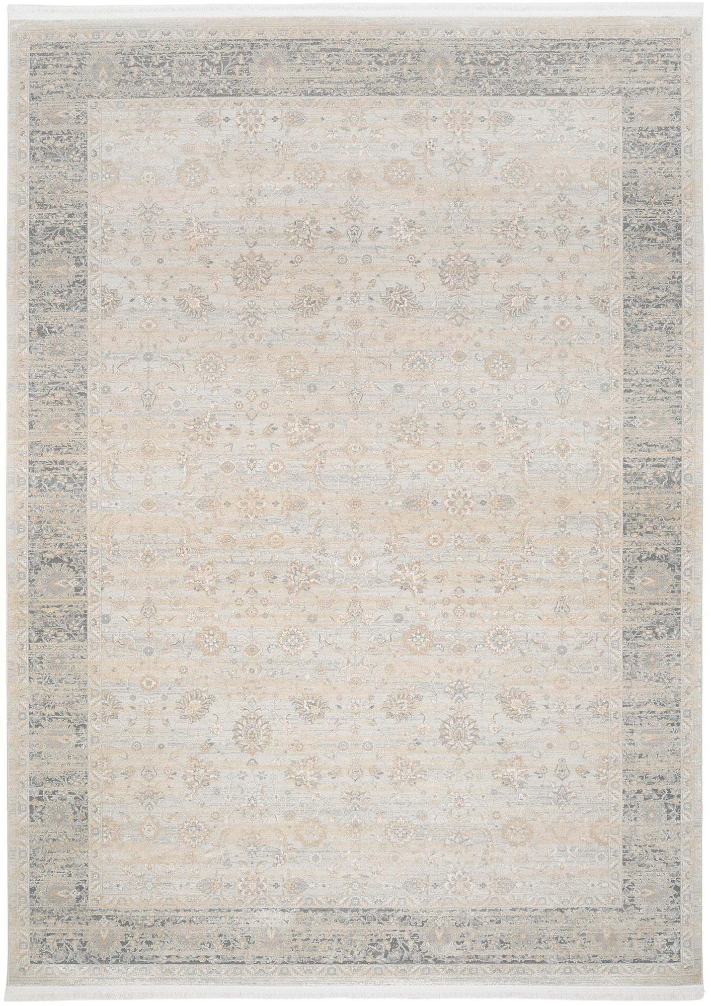 WEBTEPPICH ASCONA - Beige/Grau, LIFESTYLE, Textil (67/130cm) - Dieter Knoll