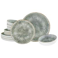 Jedálenský servis 12-dielny - svetlosivá, Trend, keramika - Creatable