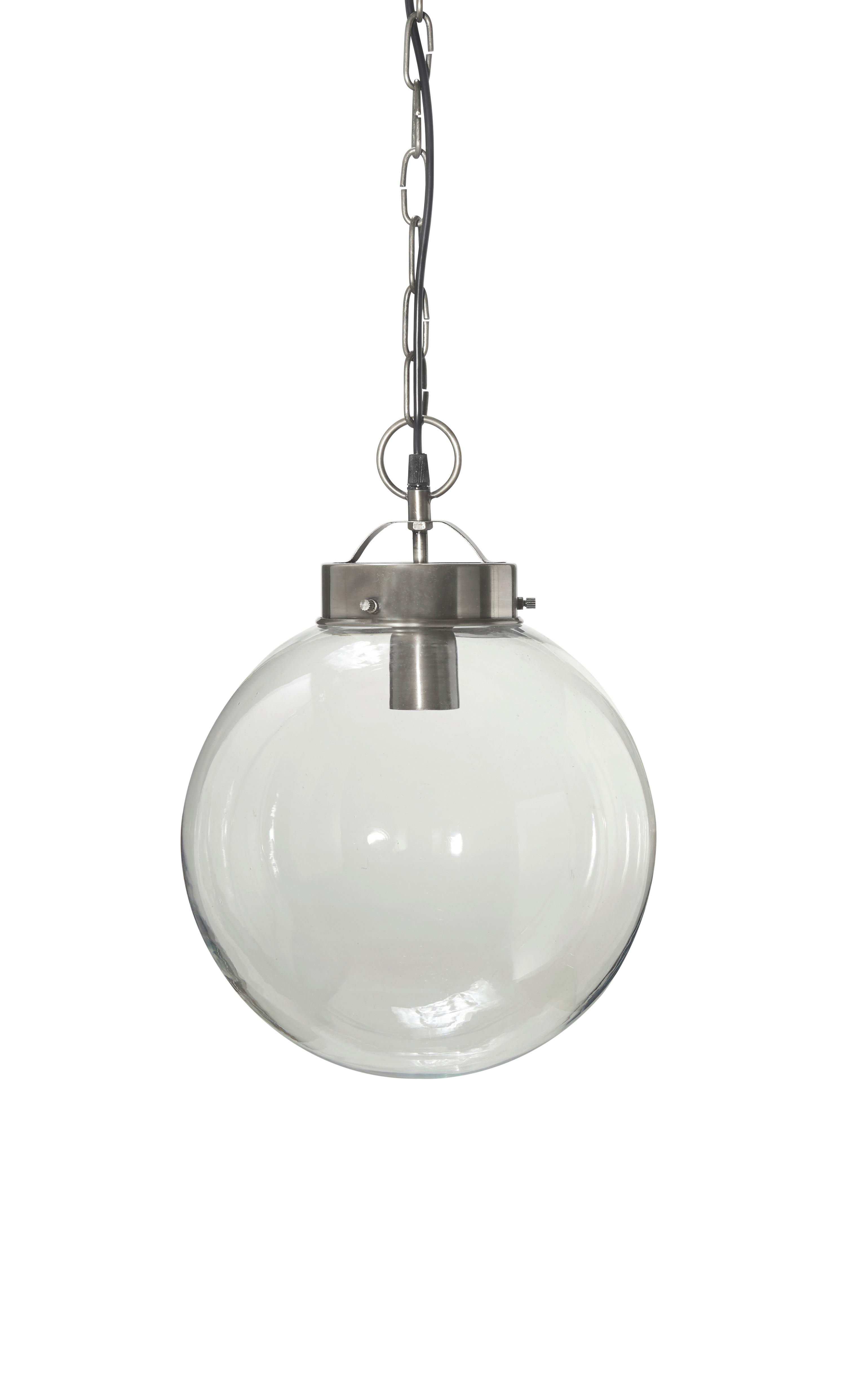 Hängeleuchte 1423001 Normandy - Silberfarben, Design, Glas (30/36/30cm)