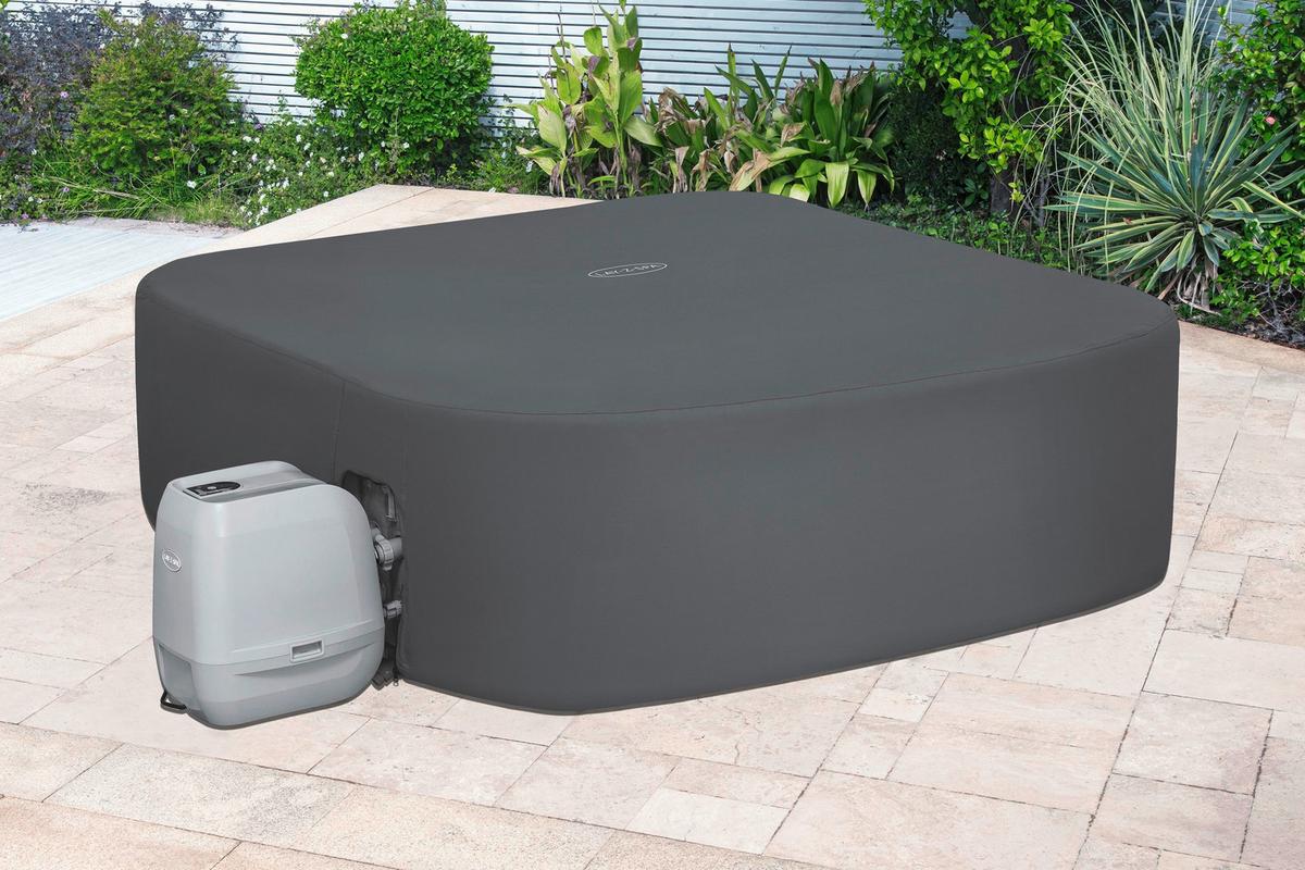 Whirlpoolabdeckung Gustav - Dunkelgrau, KONVENTIONELL, Kunststoff (230/230/71cm) - Bestway