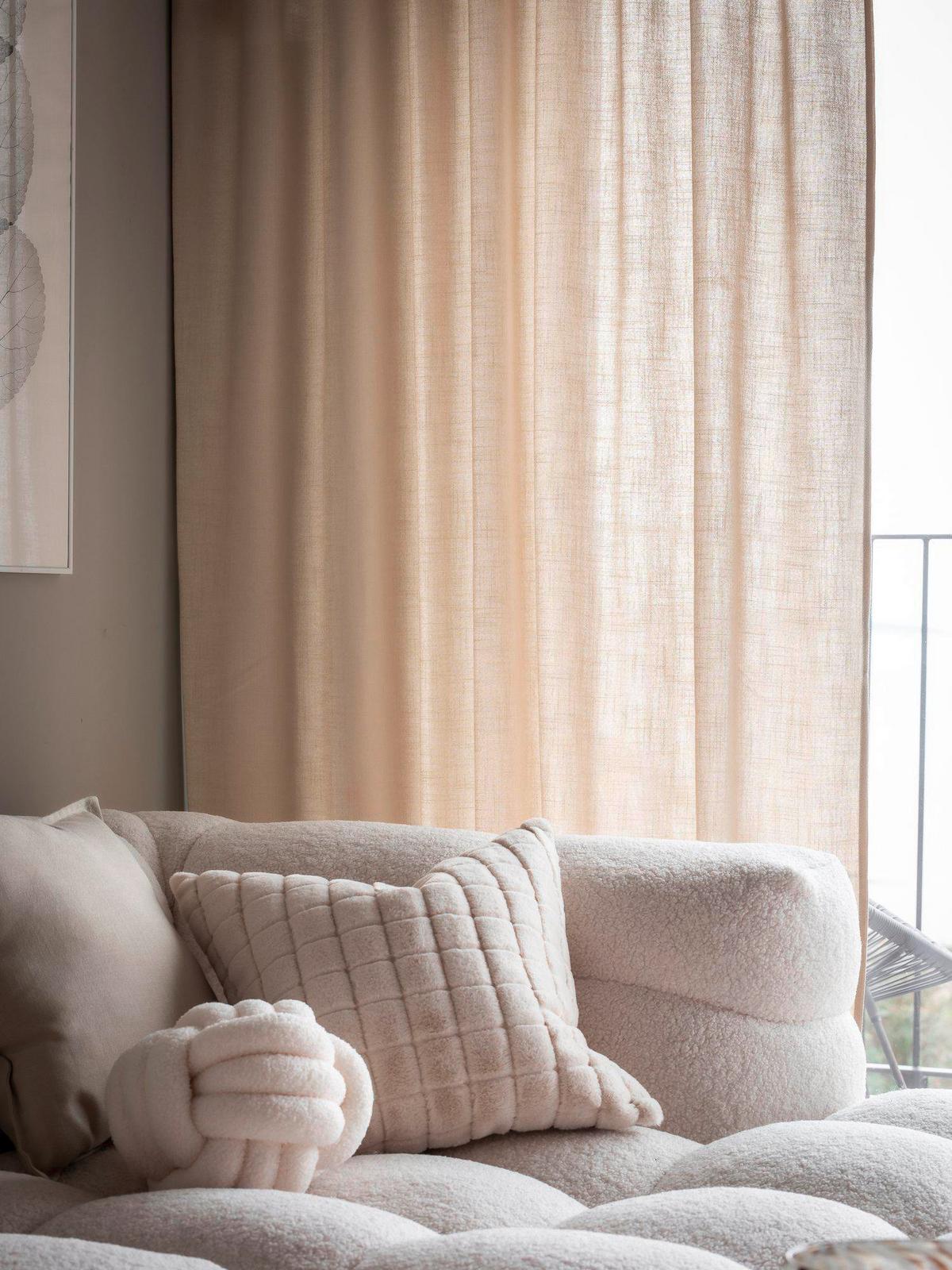 HOTOVÝ ZÁVES CECIL - béžová, Basics, textil (145/320cm) - Svanefors