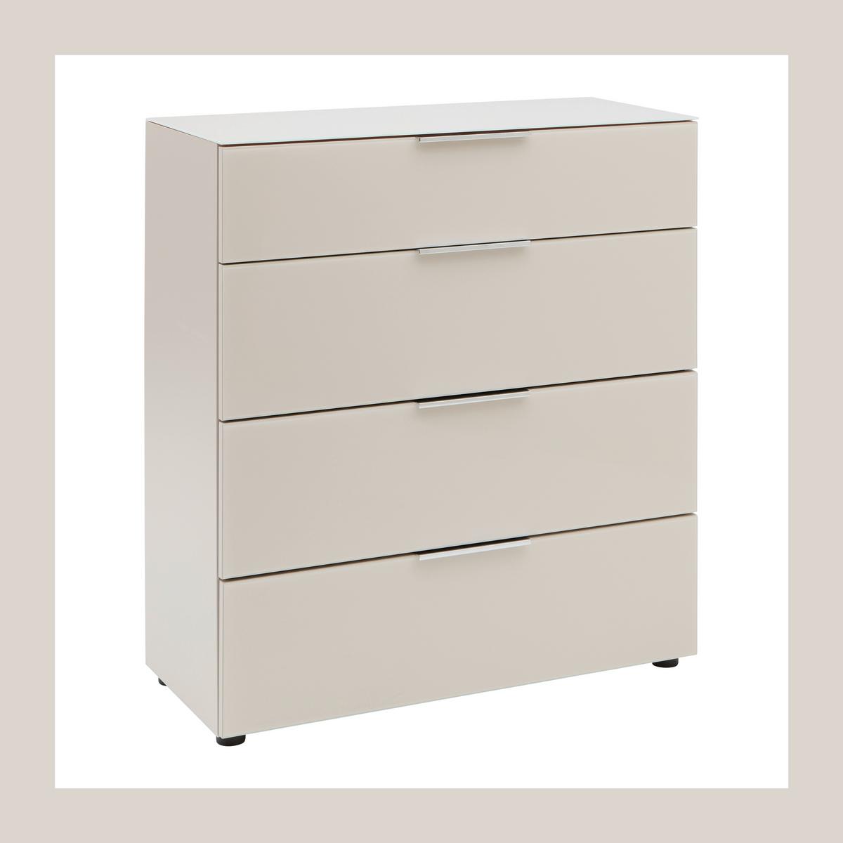 Kommode Siena Kaschmir - černá/kašmírová, Moderní, kov/kompozitní dřevo (90/99/40cm) - Mömax