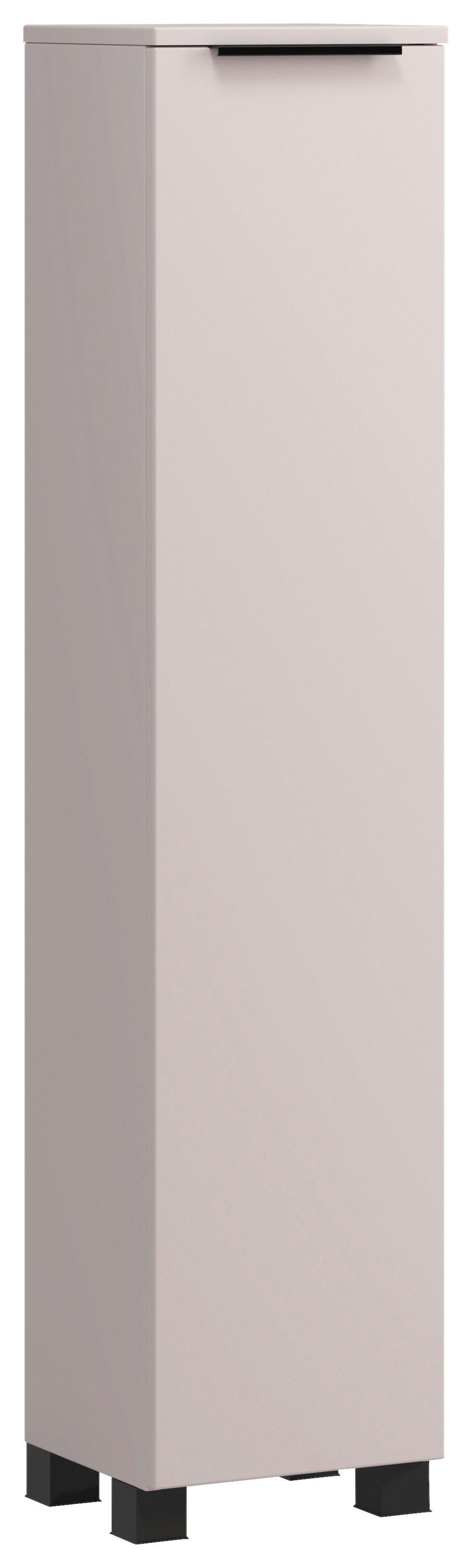 Midischrank Sevilla Kaschmir, Schwarz - Kaschmir/Schwarz, MODERN, Holzwerkstoff (30/130/35cm) - Held