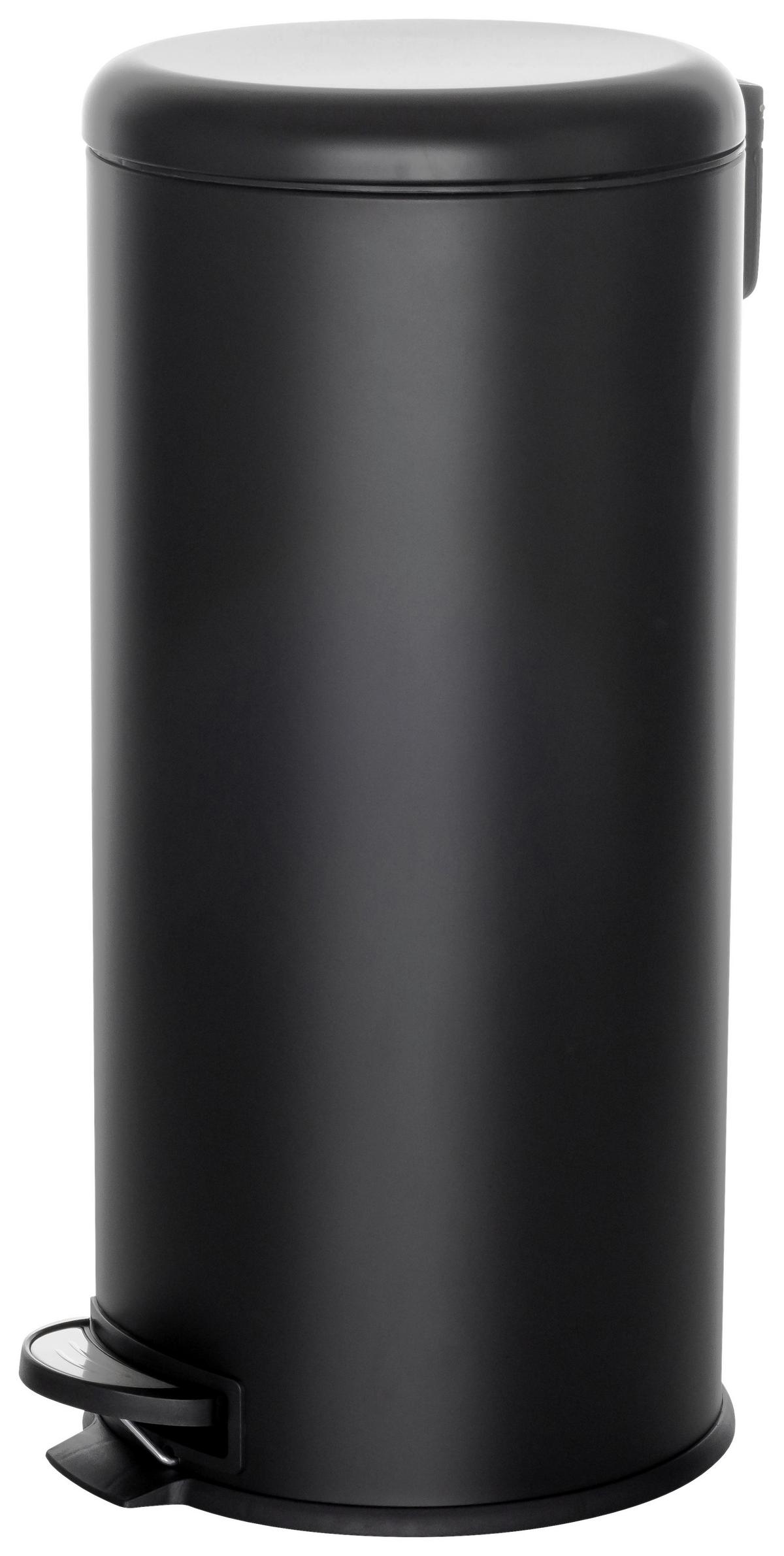 Abfallsammler Clean Step - Schwarz, Basics, Kunststoff/Metall (30/63,5/30cm) - MID.YOU