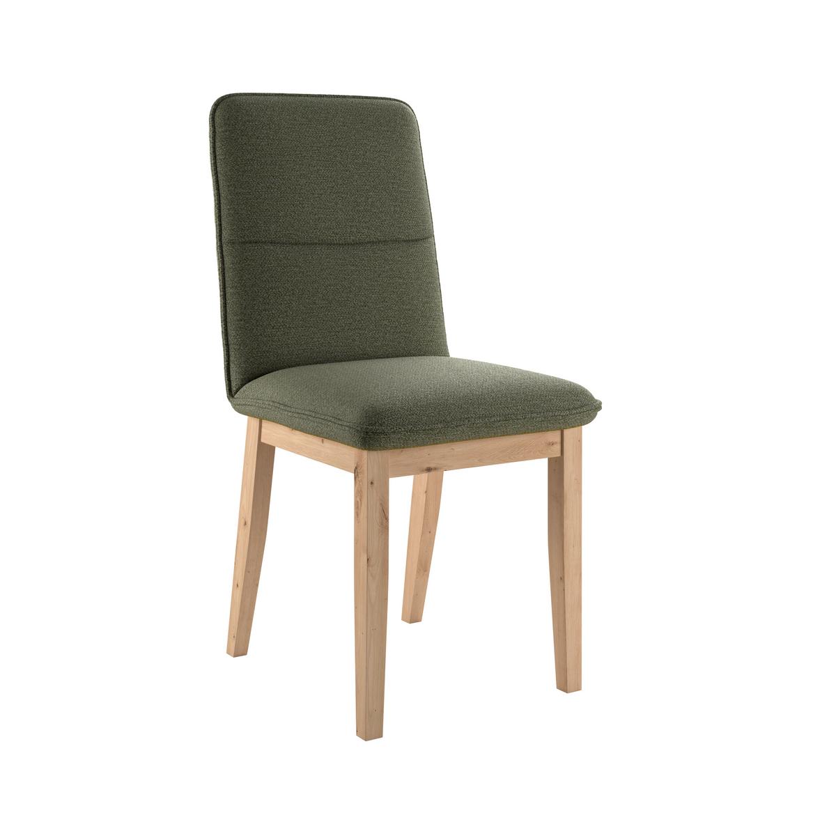 Vierfußstuhl Beluna Ii Webstoff Grün, B: 47cm - Eichefarben/Grün, KONVENTIONELL, Holz/Textil (47/91/44cm) - James Wood