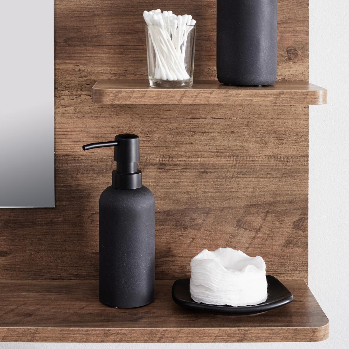 Koupelnové zrcadlo DELL - přírodní barvy, Moderní, kompozitní dřevo/sklo (110/75/15cm) - Bessagi Home