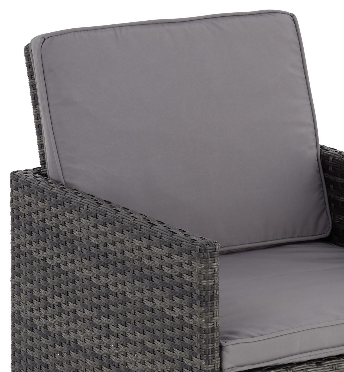 Kerti Szett Emma - barna/fekete, Modern, műanyag/textil - Luca Bessoni