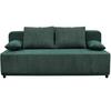 Schlafsofa Stella Grün B: 197 cm - Schwarz/Grün, Design, Textil (197/90/83cm) - MID.YOU