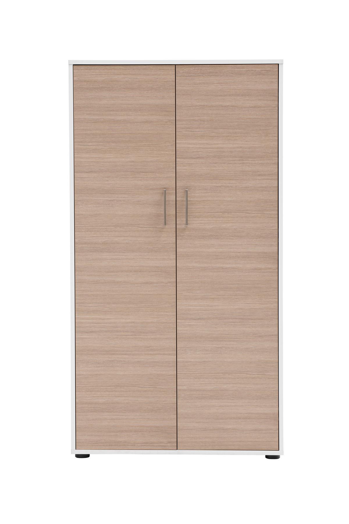 AKTENSCHRANK Metz Weiß/Beige B: 80,1cm - Beige/Weiß, MODERN, Holzwerkstoff (80,1/150/38,2cm) - MID.YOU