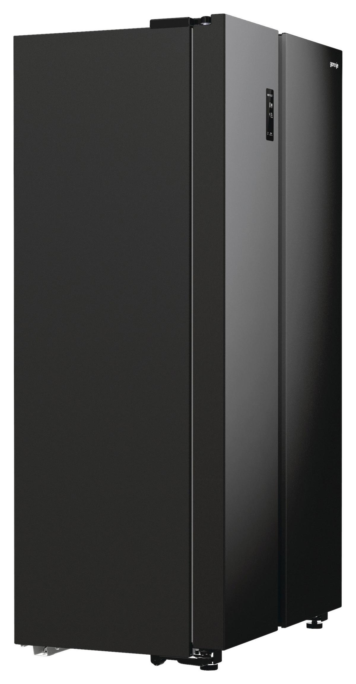 Side-by-side Nrr9185eabxl Advanced - Schwarz, MODERN, Glas/Kunststoff (91,5/178,6/67cm) - Gorenje