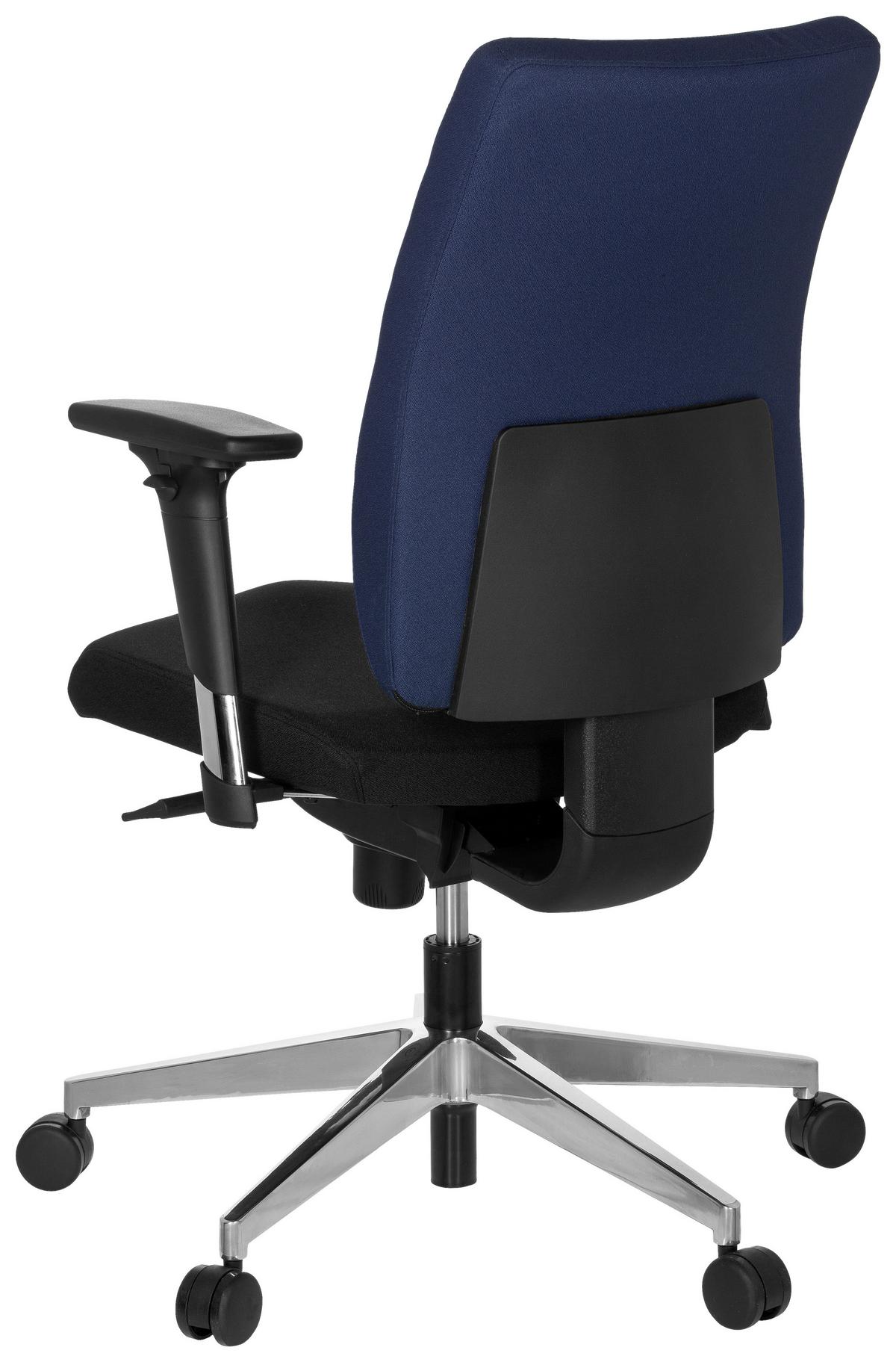 Drehstuhl Pro-Tec 350 Blau/Schwarz - Chromfarben/Blau, MODERN, Kunststoff/Textil (57/123/45cm) - MID.YOU