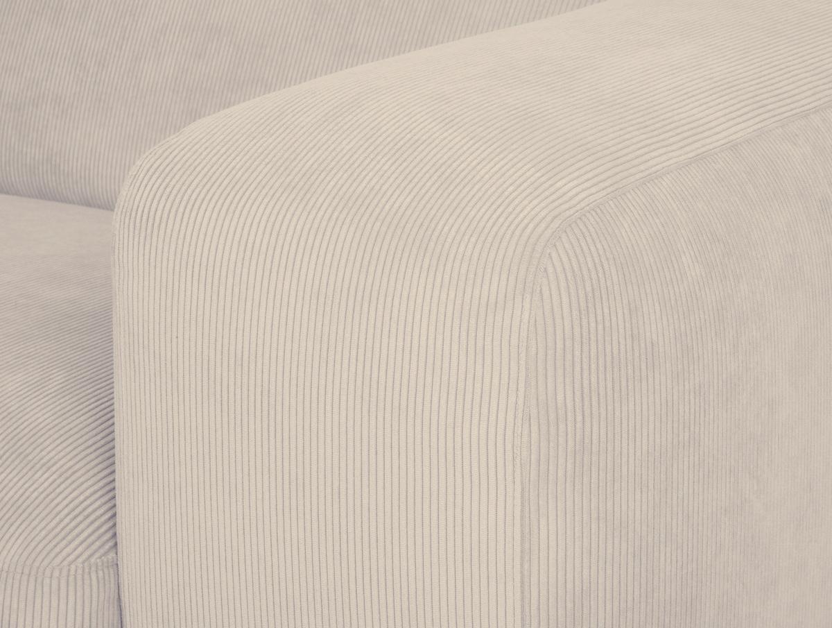 ECKSOFA Hannah Beige S: 170x252cm - Beige/Schwarz, Design, Textil (170/252cm) - MID.YOU