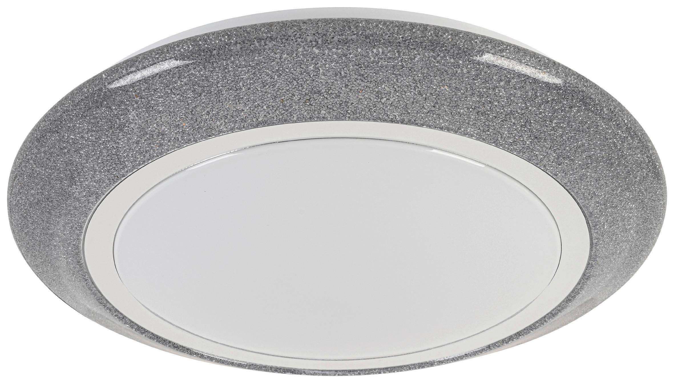 LED-Deckenleuchte Ana - Chromfarben/Silberfarben, MODERN, Kunststoff/Metall (40/9cm) - Luca Bessoni