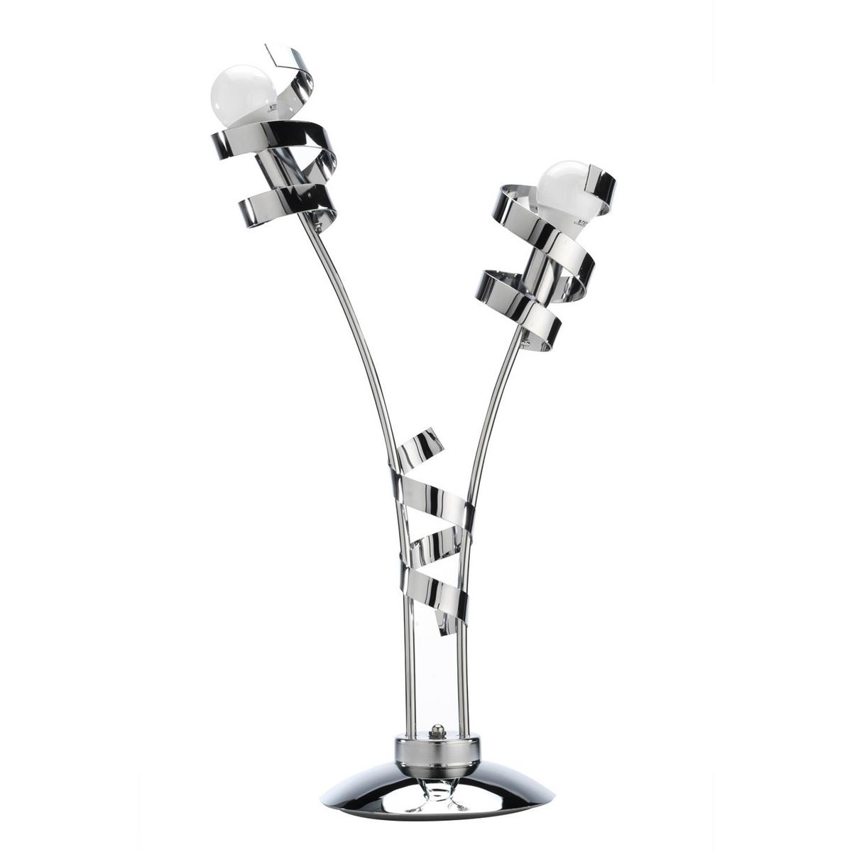 Tischleuchte 4812/lgc - Chromfarben, Design, Metall (40/65cm)