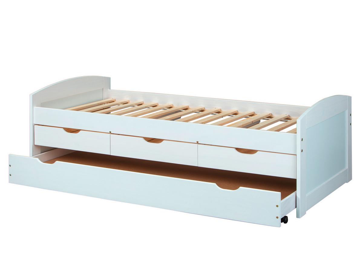 EINZELZIMMER Kappl Weiß 2-teilig - Weiß/Naturfarben, MODERN, Holz - MID.YOU