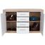 Komoda Sideboard Malta - bílá/barvy dubu, Moderní, kompozitní dřevo (138/86/35cm) Komoda Sideboard Malta - bílá/barvy dubu, Moderní, kompozitní dřevo (138/86/35cm)