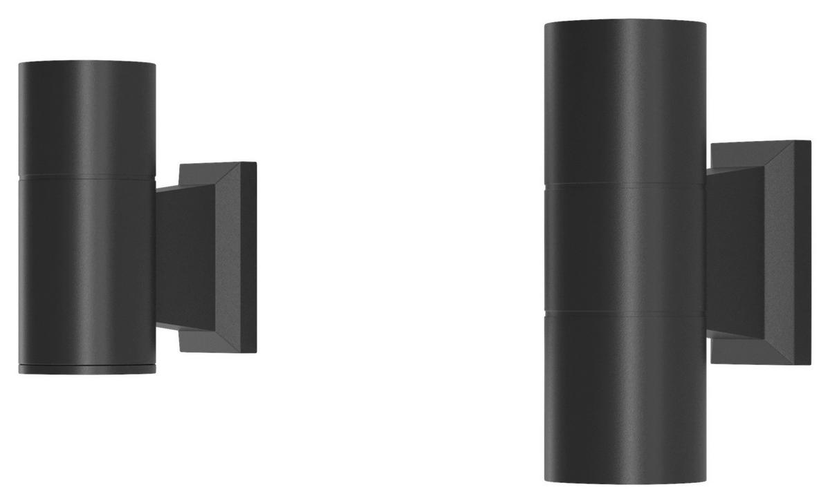 Wandleuchte Bowery - Schwarz, Basics, Glas/Metall (6,4/18/11,5cm) - MAYTONI