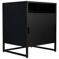 Nachtkästchen Flokas L Schwarz - Schwarz, MODERN, Holzwerkstoff (45/55/40cm) - MID.YOU