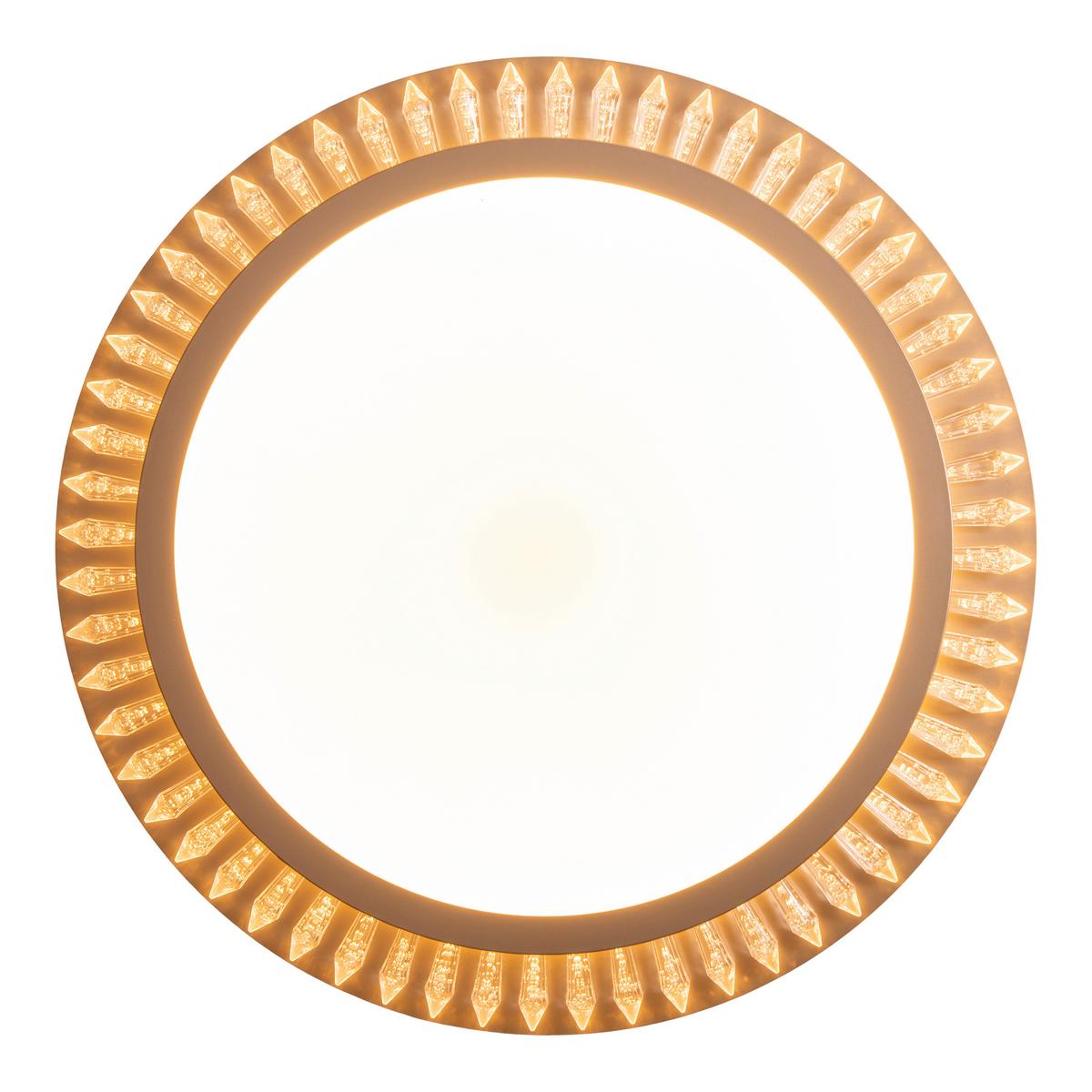 Led-deckenleuchte Ø 48 Cm Dimmbar Mit Fernbedienung - Goldfarben, KONVENTIONELL, Kunststoff/Metall (48/6,5cm) - Näve