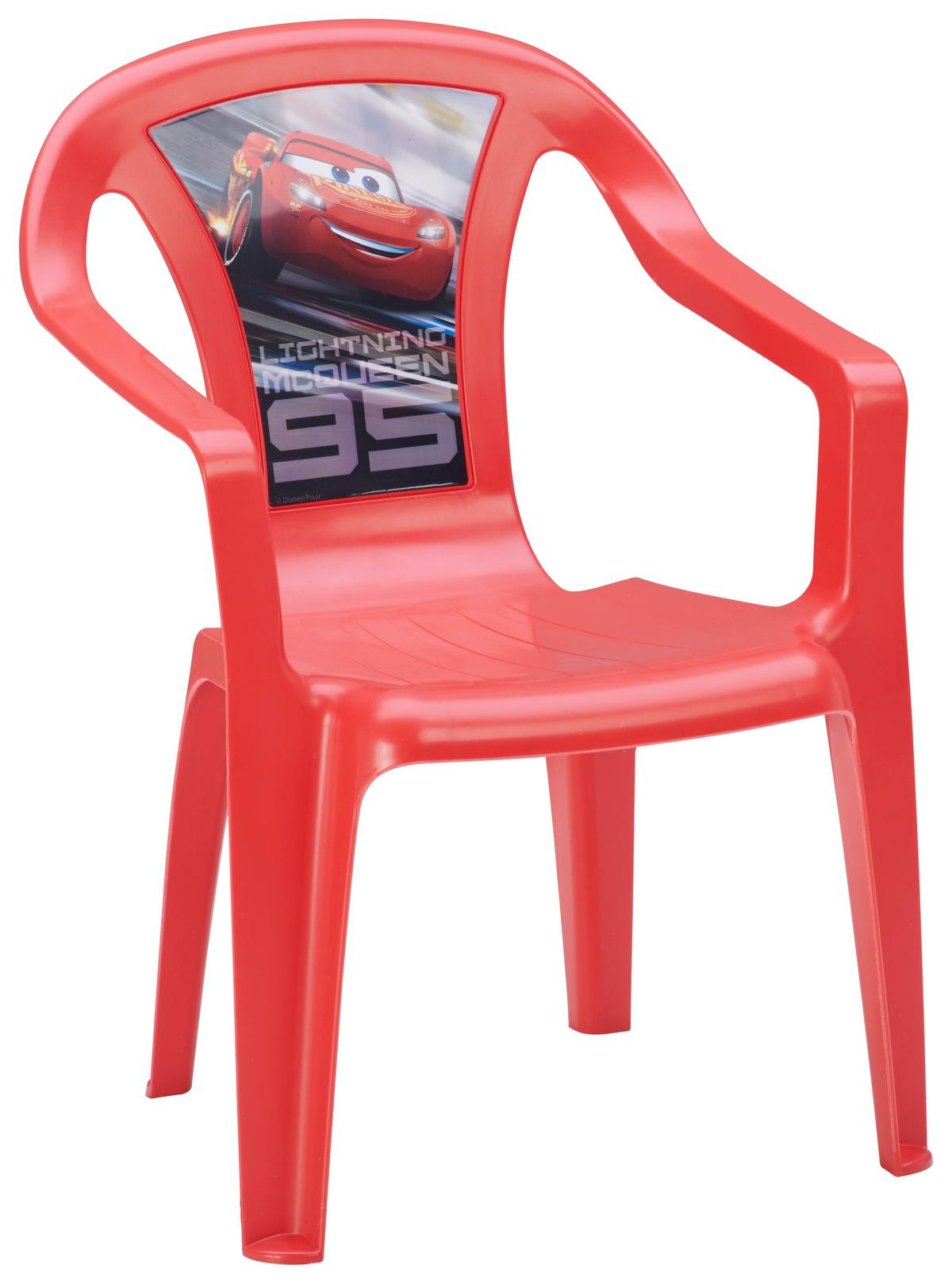 Kinder-Gartensessel Cars Sedia +tavolo Kunststoff Rot - Rot, MODERN, Kunststoff (36,5/40/52cm)