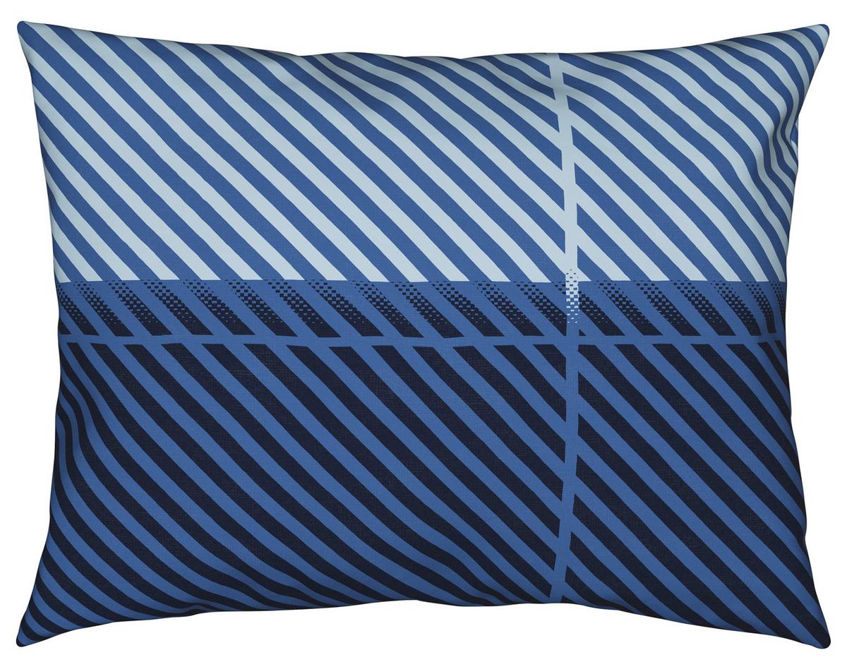 Bettwäsche 140x200 Cm Martha Mikrofaser Blau - Blau, MODERN, Textil - Luca Bessoni