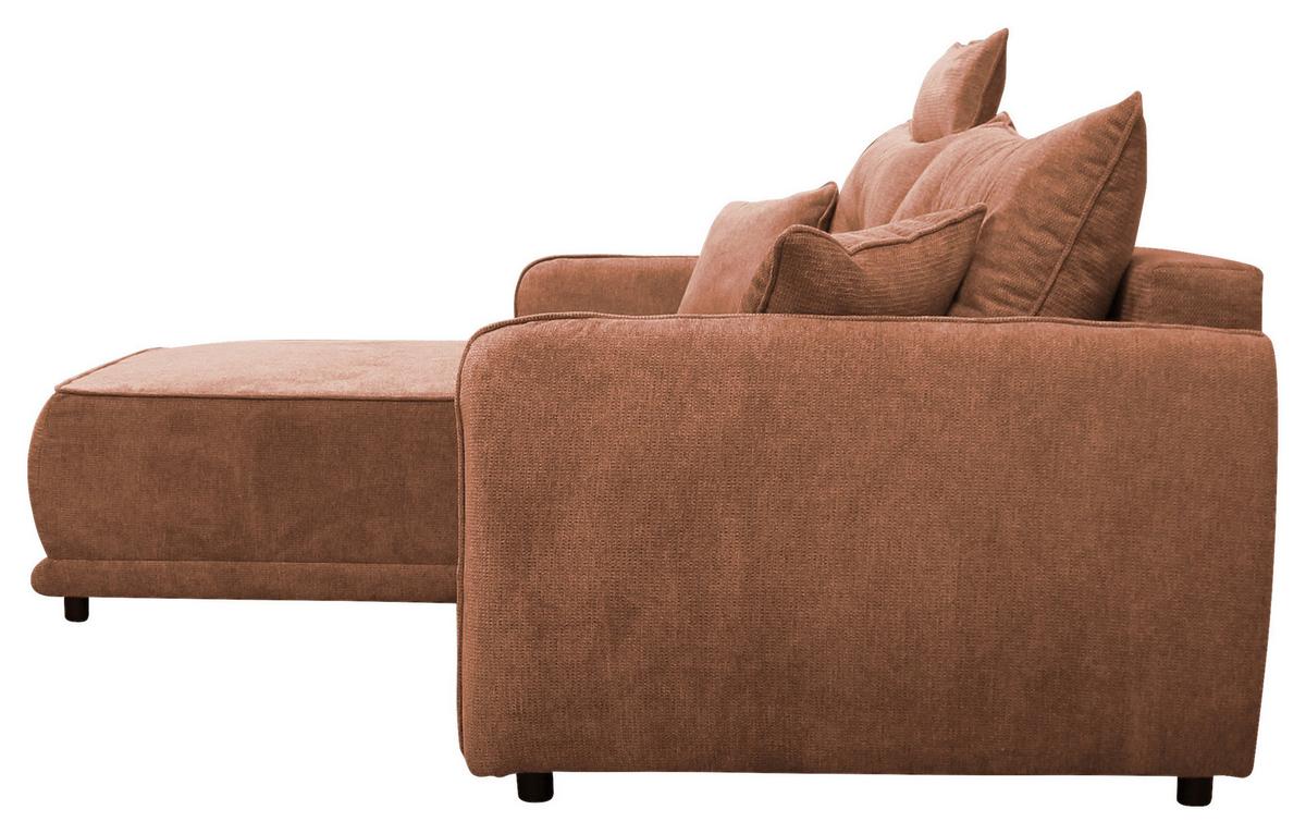 Ecksofa Fresh Rostfarben 195x264 cm - Rostfarben/Beige, Design, Textil (195/264cm) - MID.YOU
