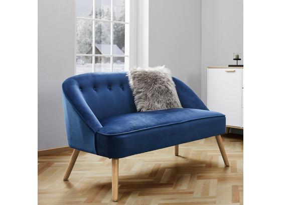 Lavica Sophia - modrá, Moderný, drevo/textil (126,5/77/75cm) - Mömax modern living Lavica Sophia - modrá, Moderný, drevo/textil (126,5/77/75cm) - Mömax modern living