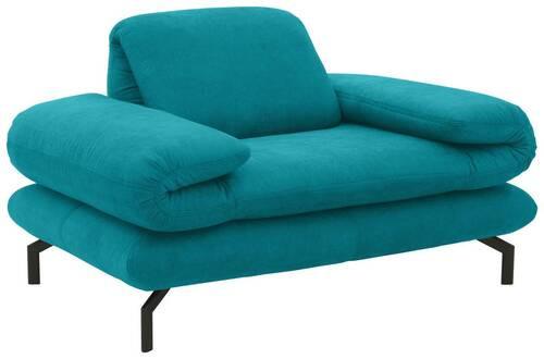 Sessel Looks Xiii - Türkis/Schwarz, Design, Textil (139/83/98cm) - LOOKS by W.Joop