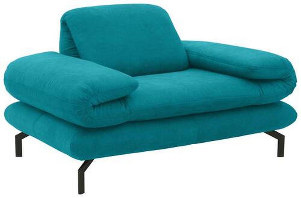 Sessel Looks Xiii - Türkis/Schwarz, Design, Textil (139/83/98cm) - LOOKS by W.Joop