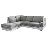 Wohnlandschaft In L-Form Nardo 221x264 cm - Chromfarben/Dunkelgrau, MODERN, Textil (221/264cm) - MID.YOU