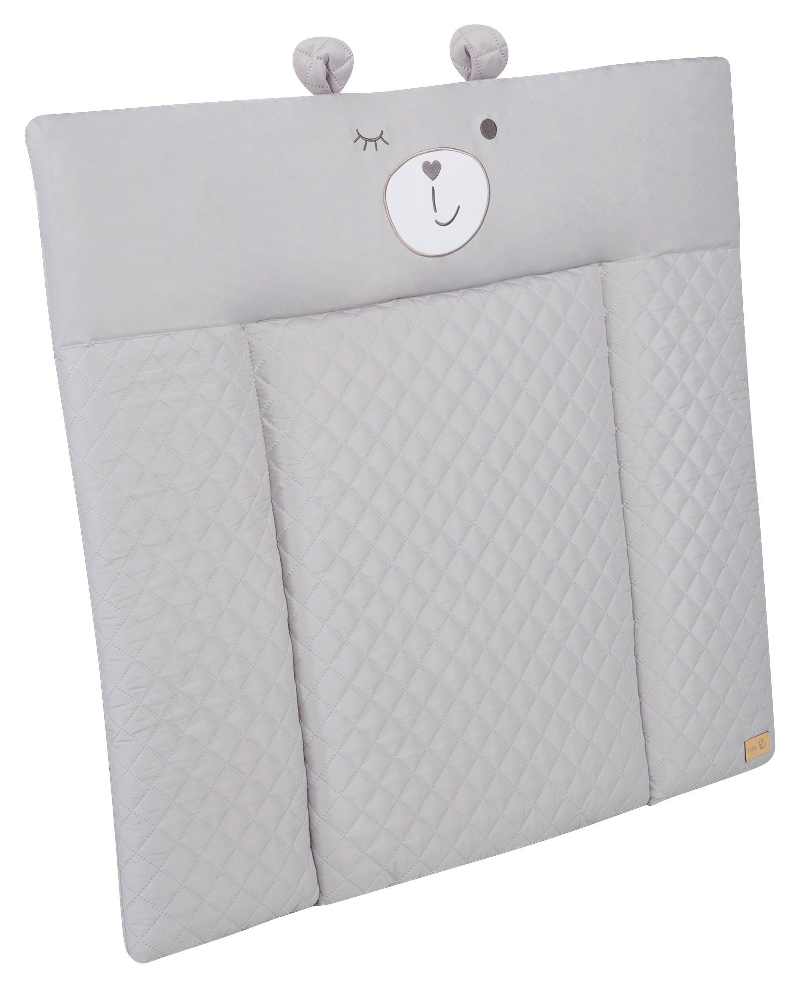 Prebaľovacia podložka BEAR GRAU, 85x75 cm - sivá, Konventionell, textil (85/4/75cm)