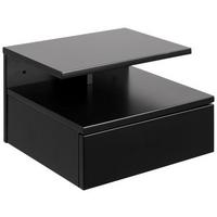 Noční stolek ASHLAN černa - černá, Konvenční, kompozitní dřevo (35/22,5/32cm) - Livetastic