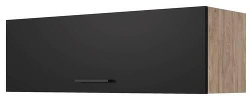 Küchenoberschrank Capri Eiche/Schwarz B: 100 cm - Eichefarben/Schwarz, KONVENTIONELL, Holzwerkstoff (100/32/32cm) - FlexWell