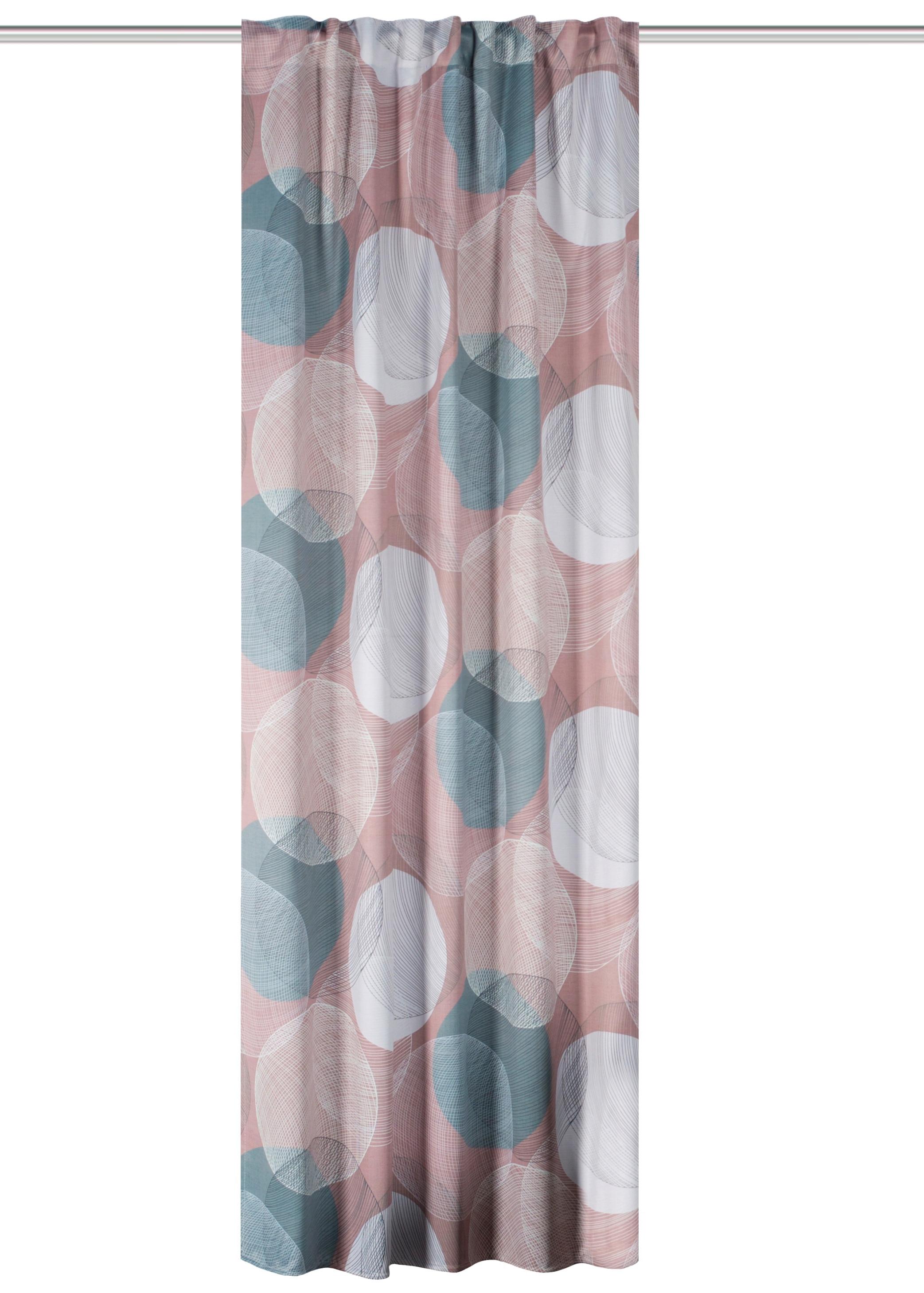 FERTIGVORHANG MILLAN - Rosa, Design, Textil (135/245cm)