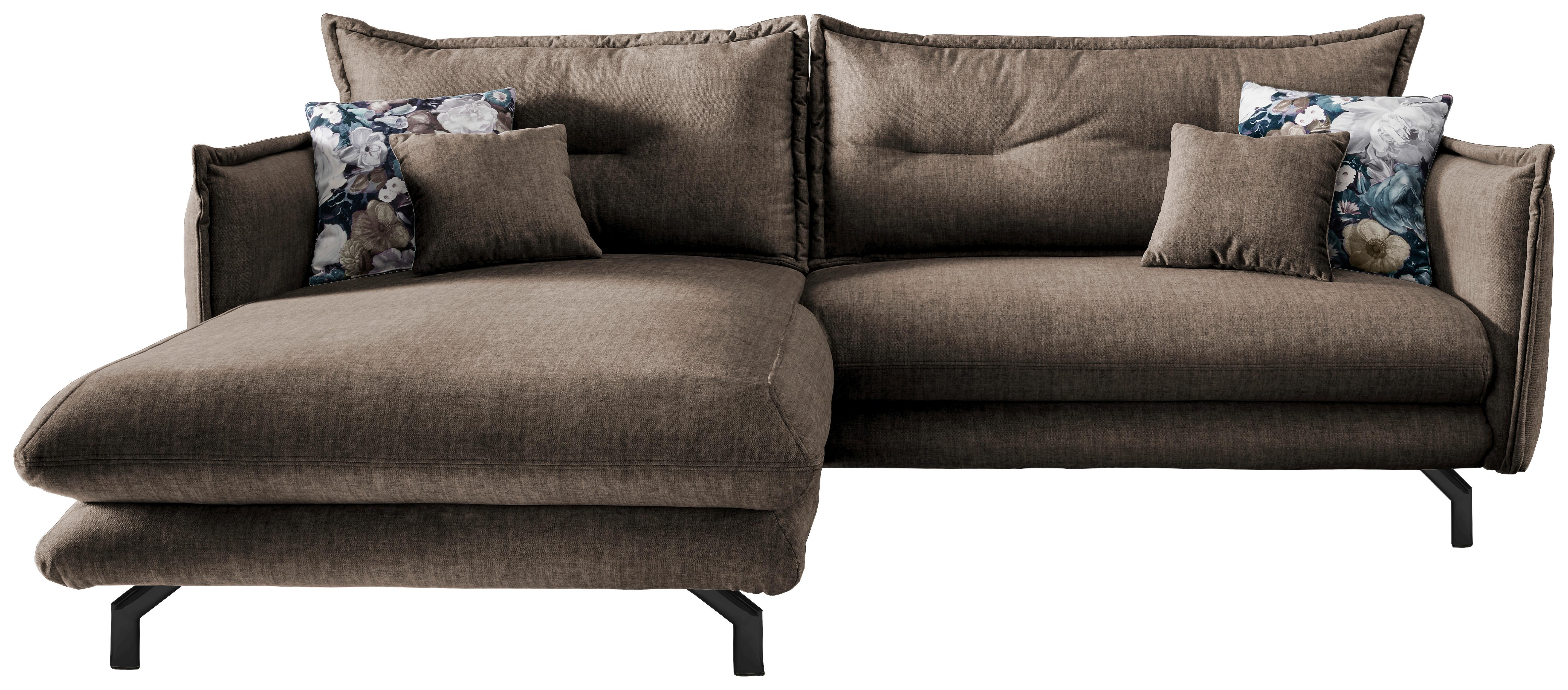Ecksofa Lava Braun S: 180/255 cm - Türkis/Schwarz, MODERN, Textil (180/255cm) - Livetastic