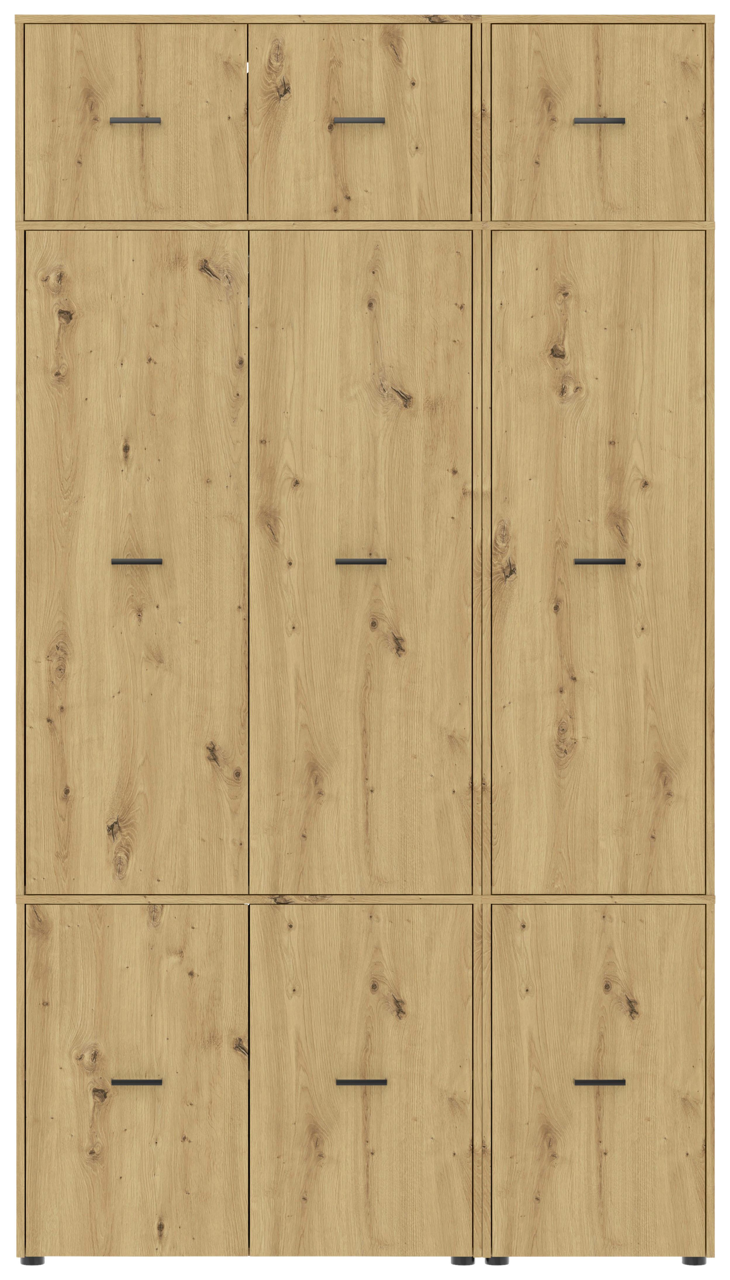 Kleiderschrank Kivo Eiche Artisan Dekor, B: 135 Cm