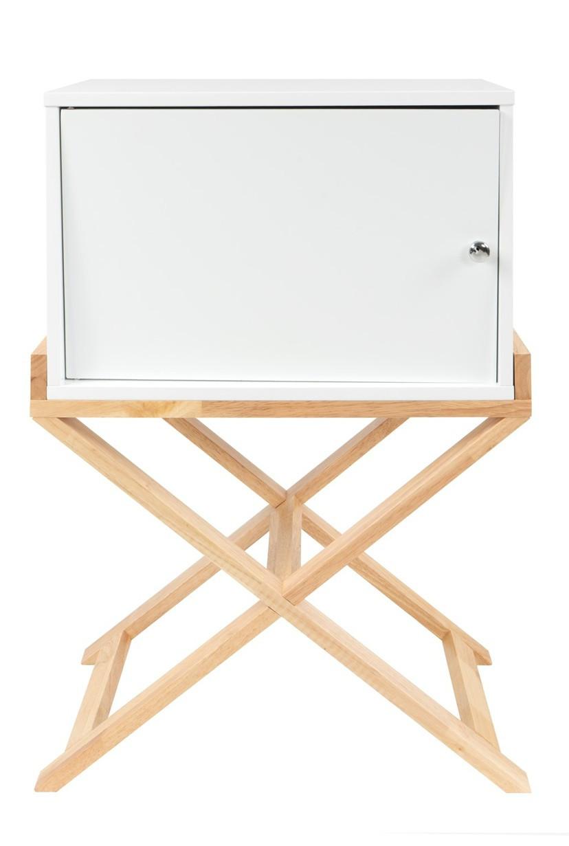 Beistelltisch Valerie Weiß L: 56 Cm - Weiß, Design, Holz/Holzwerkstoff (56/75,5/34cm) - Kayoom