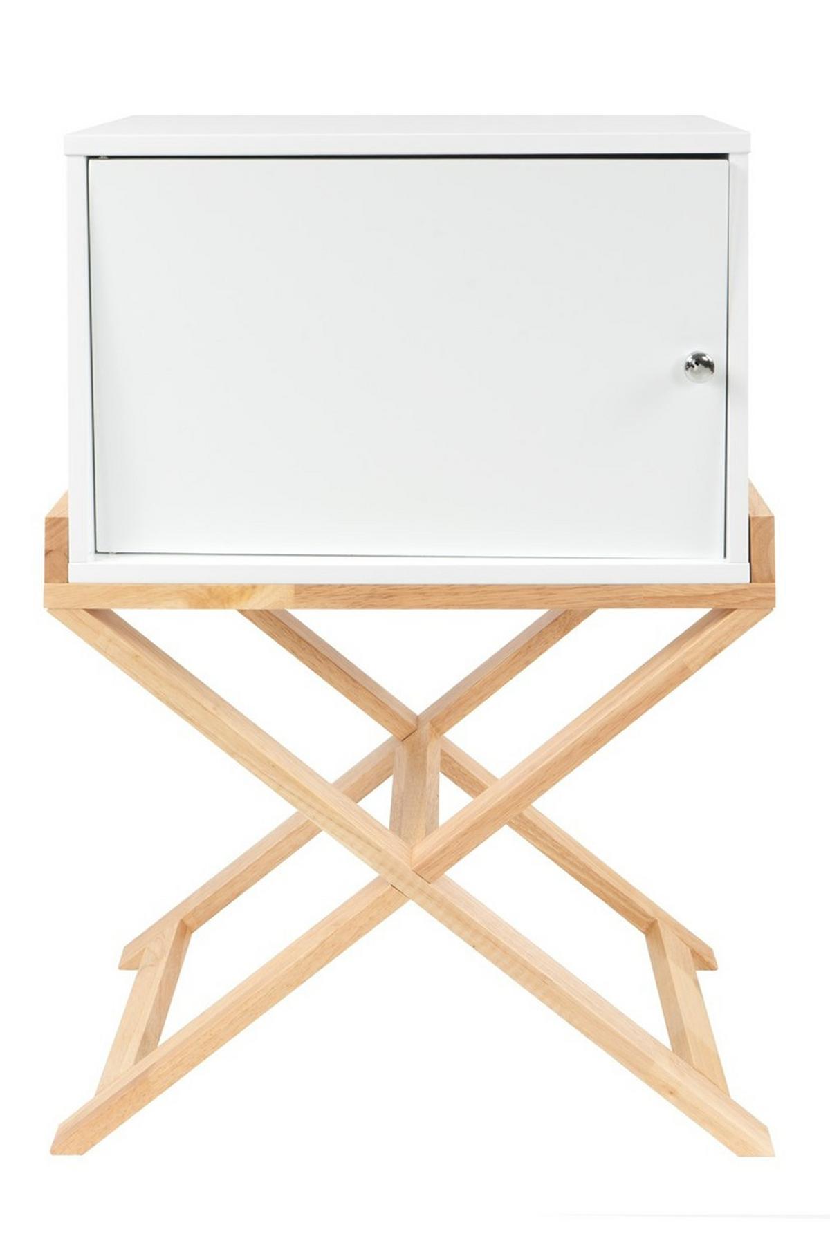 Beistelltisch Valerie Weiß L: 56 Cm - Weiß, Design, Holz/Holzwerkstoff (56/75,5/34cm) - Kayoom