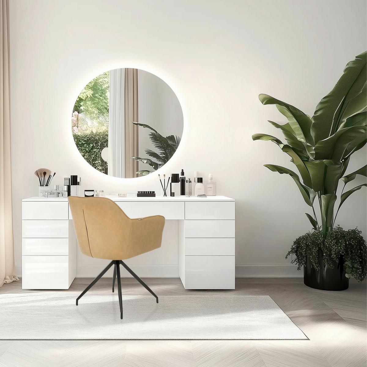 Armlehnstuhl Elverum Cognac B: 61 Cm - Cognac/Schwarz, MODERN, Leder/Metall (61/90/56cm) - MID.YOU