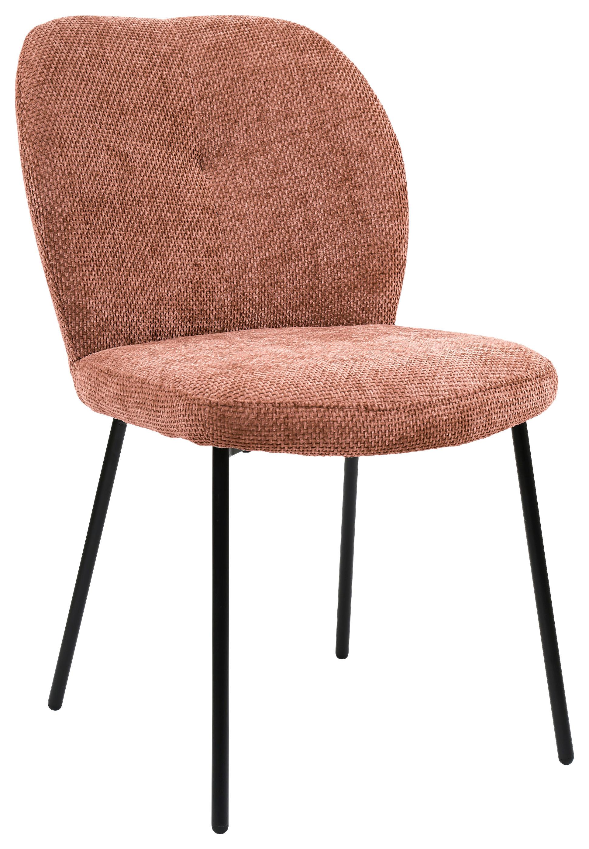 ŽIDLE MARA - růžová/černá, Lifestyle, kov/dřevo (52/87/64cm) - Mömax