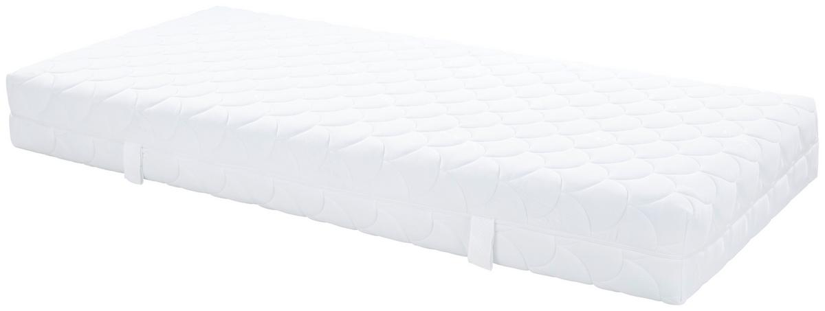 Taschenfederkernmatratze Kairo 90x200 cm H2+h3 H: 23 cm - Weiß, Textil (90/200cm)