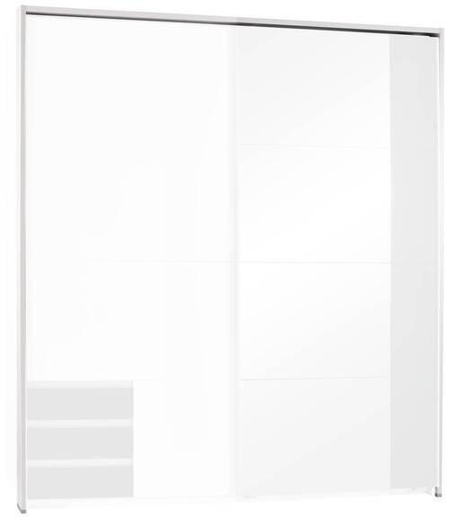 Passepartout-Rahmen Emden Weiß/Graphit für B: 183 cm - Graphitfarben/Weiß, MODERN, Holzwerkstoff (183/200/12cm)