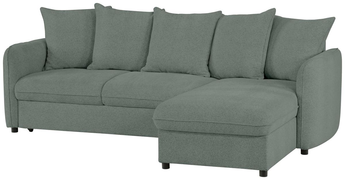 Ecksofa Costo Grau S: 254 cm - Grau, Design, Textil (254/160cm) - MID.YOU