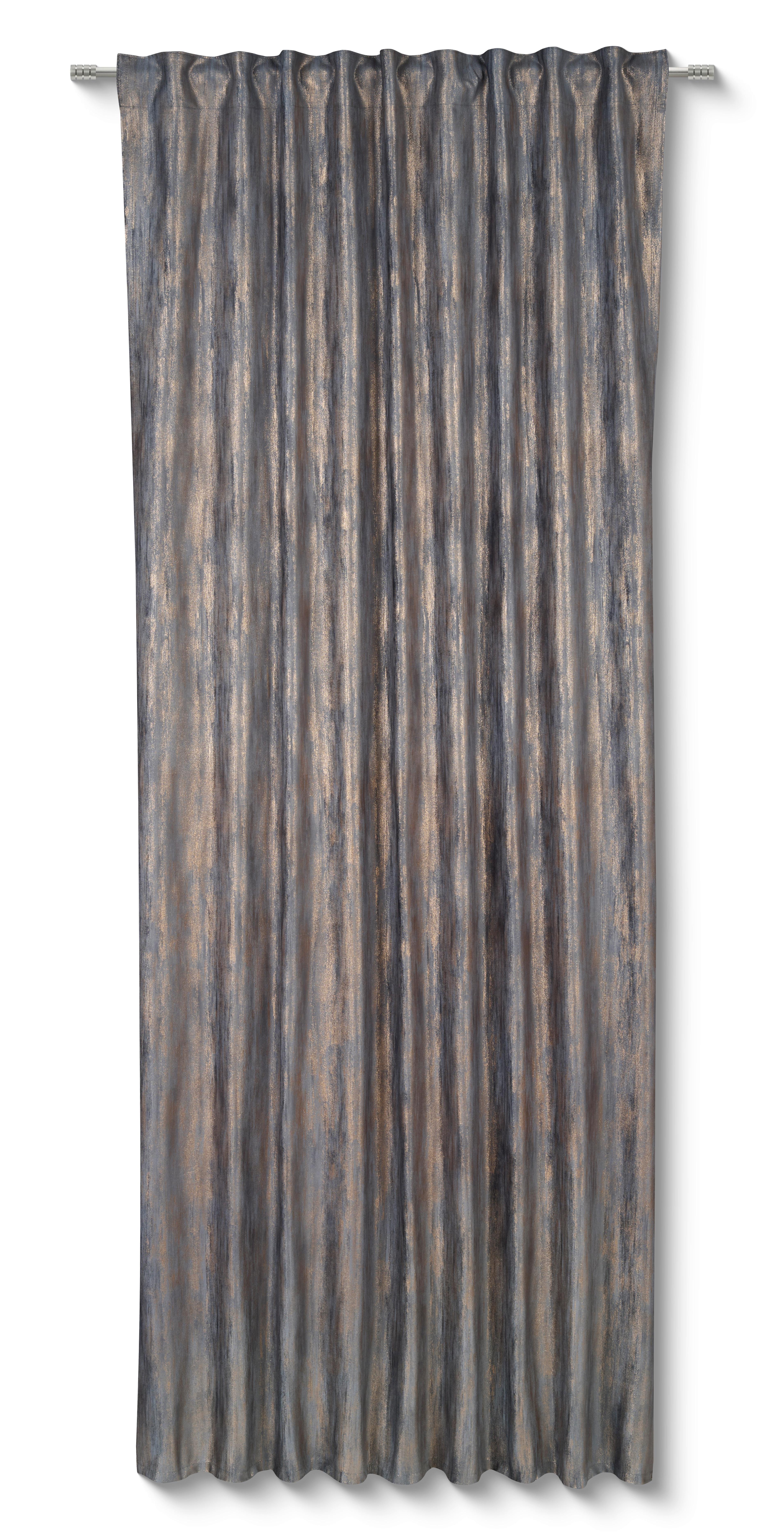 Fertigvorhang Beverly - Anthrazit, MODERN, Textil (135/245cm) - Luca Bessoni