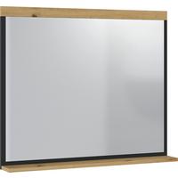 Spiegel Pepe Artisan Eiche B: 85 cm - Anthrazit/Eiche Artisan, Trend, Glas/Holzwerkstoff (85/77,2/12cm)