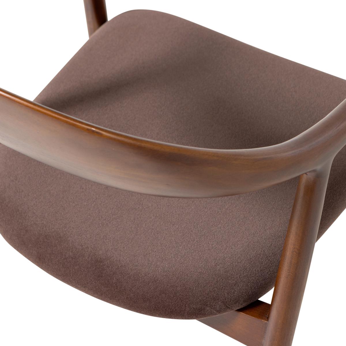 ARMLEHNSTUHL-SET Bran Braun 2-teilig - Braun, MODERN, Holz/Textil (57/79/53cm) - Livetastic