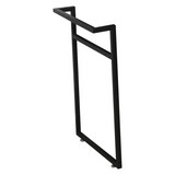 Handtuchhalter Soho B: 67 cm Schwarz - Schwarz, Basics, Metall (43/65/10cm) - Sanotechnik