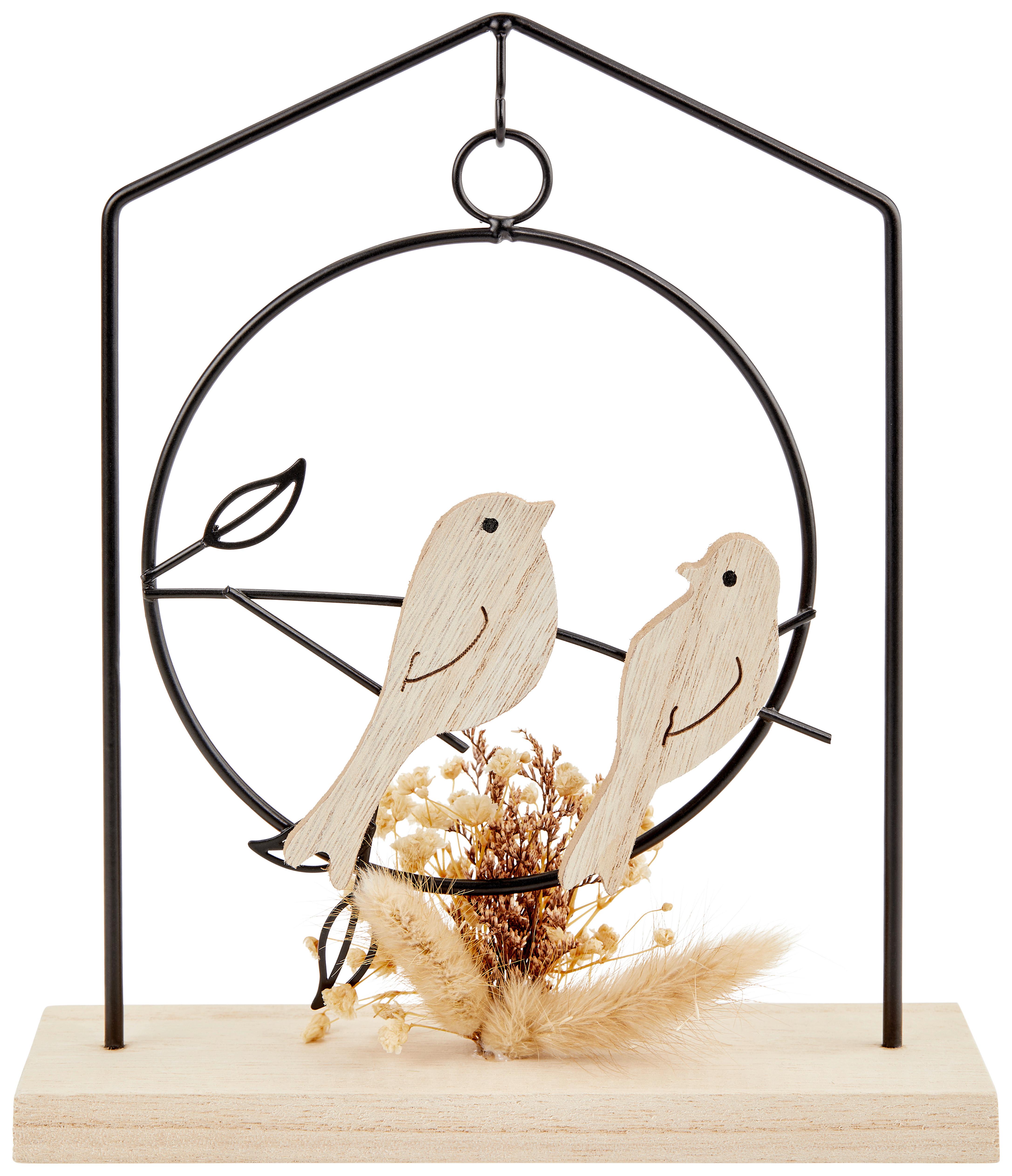 Dekor Ház Felina - barna/fekete, Modern, természetes anyagok/fa (19/23/6cm) - Luca Bessoni