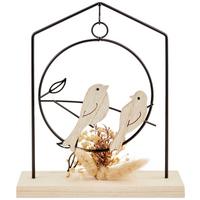 Dekor Ház Felina - barna/fekete, Modern, természetes anyagok/fa (19/23/6cm) - Luca Bessoni