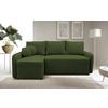 Ecksofa Fancy Grün 143x209 cm - Schwarz/Grün, Design, Textil (143/209cm) - MID.YOU